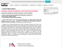Tablet Screenshot of cementwapnobeton.pl